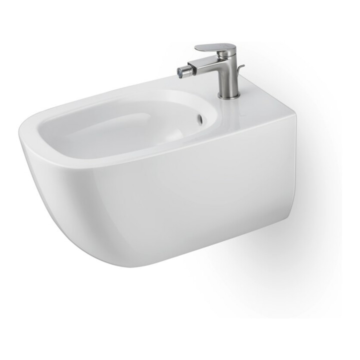 Duravit Bidet-Einhebelmischer Wave Ausl. 128mm, m Zugstg. Abl.garn, ES geb.