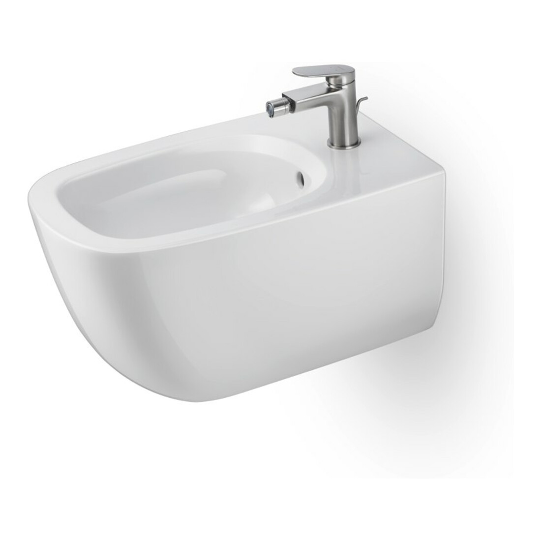 Duravit Bidet-Einhebelmischer Wave Ausl. 128mm, m Zugstg. Abl.garn, ES geb.
