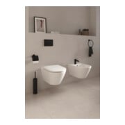 Duravit Bidet-Einhebelmischer Wave Ausl. 128mm, m Zugstg. Abl.garn, sw matt-4
