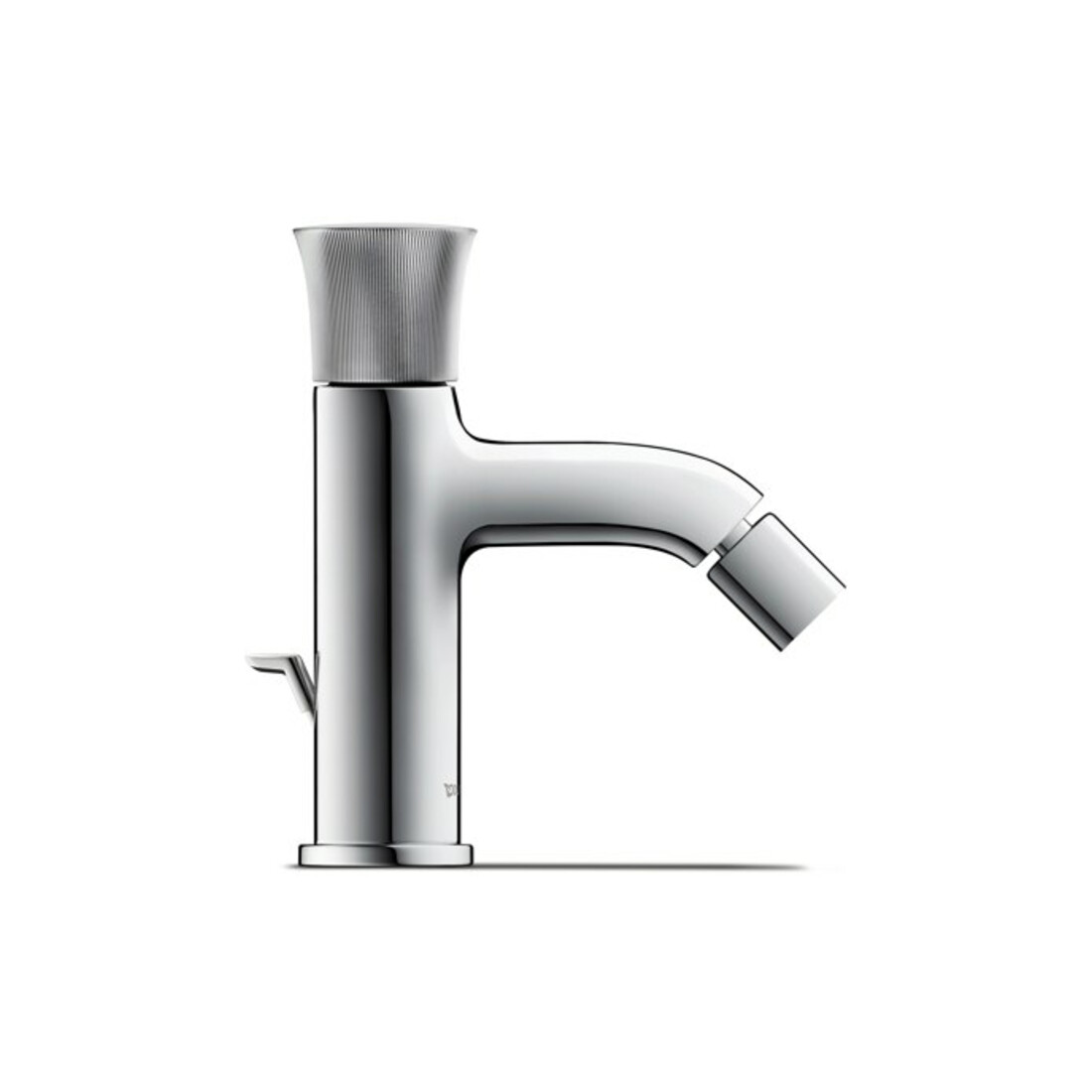 Duravit Bidet-Einhebelmischer White Tulip m Zugst.-Ablaufgarn., Ausl. 111mm, chrom