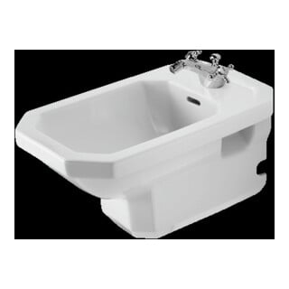 Duravit Bidet mural 1930 36x58,5 cm, avec trop-plein, plan de robinetterie, blanc