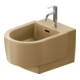 Duravit Bidet mural Balcoon 37x54 cm, avec robinetterie, évacuation supérieure, terre argile mate-1