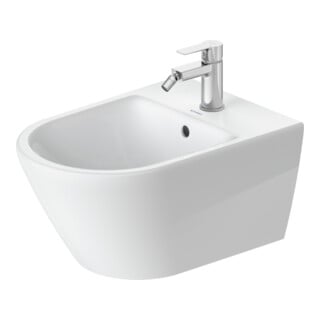 Duravit Bidet mural D-Code 36x54 cm, avec trou robinet, trop-plein, blanc
