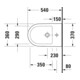 Duravit Bidet mural D-Code 36x54 cm, avec trou robinet, trop-plein, blanc-2