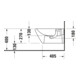 Duravit Bidet mural D-Code 36x54 cm, avec trou robinet, trop-plein, blanc-4