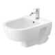 Duravit Bidet mural D-Code 37x54 cm, avec trou de robinet, trop-plein, blanc-1