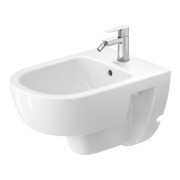 Duravit Bidet mural D-Code 37x54 cm, avec trou de robinet, trop-plein, blanc