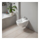 Duravit Bidet mural D-Code 37x54 cm, avec trou de robinet, trop-plein, blanc