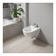 Duravit Bidet mural D-Code 37x54 cm, avec trou de robinet, trop-plein, blanc-5