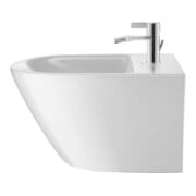 Duravit Bidet mural D-Neo 37x54 cm, avec robinetterie, trop-plein, trou robinet, blanc-4