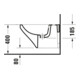 Duravit Bidet mural DuraStyle 37x54 cm, avec trop-plein, trou de robinet, blanc-5
