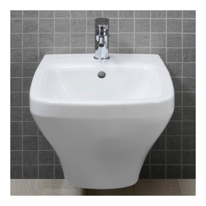 Duravit Bidet mural DuraStyle 37x54 cm, avec trop-plein, trou de robinet, blanc