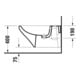 Duravit Bidet mural DuraStyle 37x62 cm, avec trop-plein, trou mitigeur, blanc-4