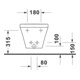Duravit Bidet mural DuraStyle 37x62 cm, avec trop-plein, trou mitigeur, blanc-5
