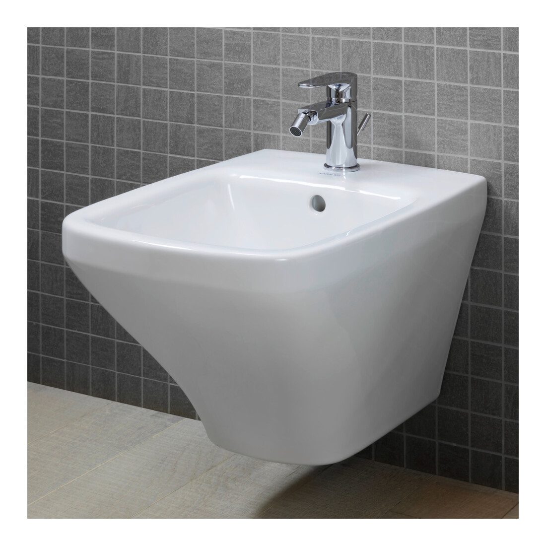 Duravit Bidet mural DuraStyle 37x62 cm, avec trop-plein, trou mitigeur, blanc