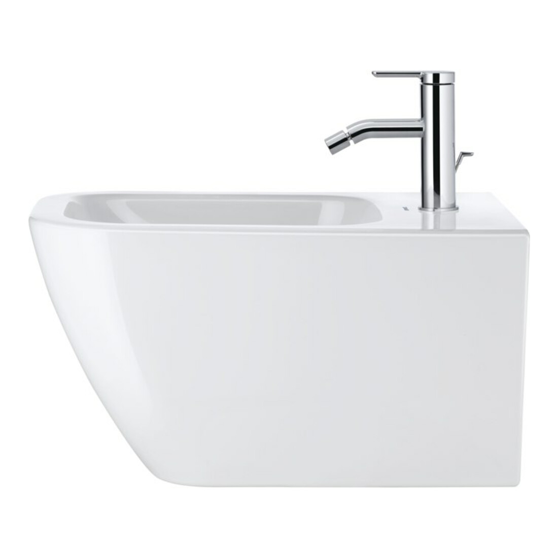 Duravit Bidet mural Happy D.2 35,5x54 cm, avec trop-plein, trou robinet, blanc