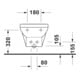 Duravit Bidet mural No. 1 37x54 cm, avec trop-plein, tablette robinet, blanc-5