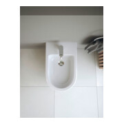 Duravit Bidet mural Qatego 38,5x57 cm, avec trop-plein, trou robinet, blanc brillant-2