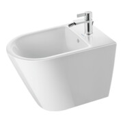 Duravit Bidet sur pied D-Neo 37x65 cm, avec HL, UL, plan robinet, blanc-2