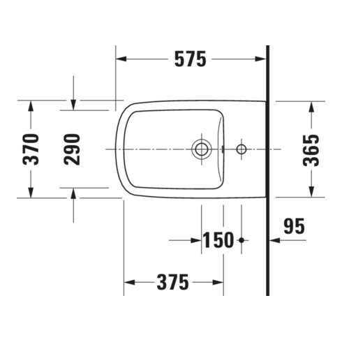 Duravit Bidet sur pied DuraStyle 37x57,5 cm, avec trop-plein, blanc