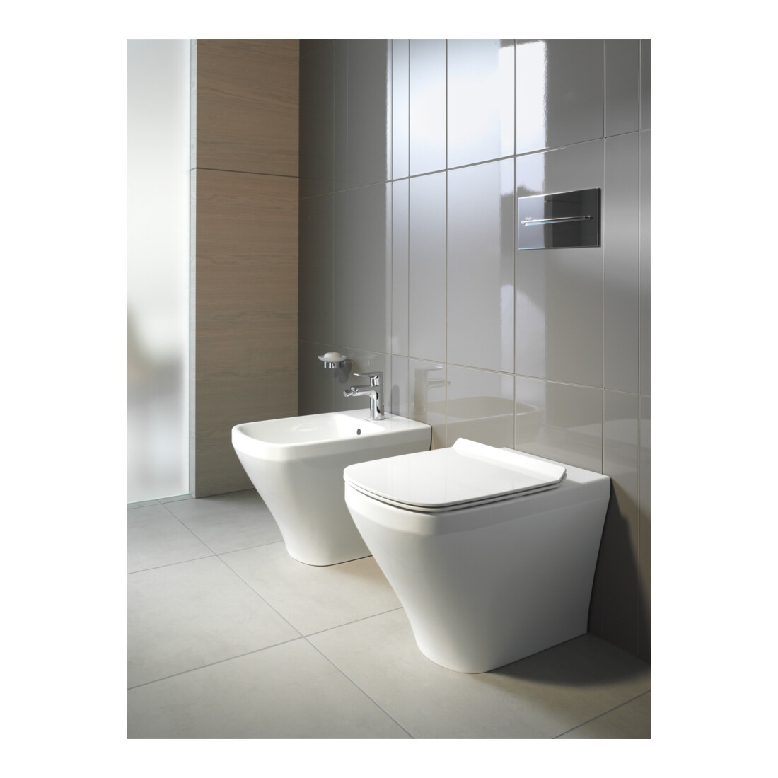Duravit Bidet sur pied DuraStyle 37x63 cm, avec trop-plein, blanc