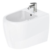 Duravit Bidet sur pied Qatego 39x60 cm, avec trou robinet, blanc brillant
