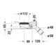 Duravit Bonde de receveur de douche Ø 9 cm, sortie horizontale-3