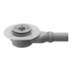 Duravit Bonde de receveur de douche Diamètre 9 cm, sortie horizontale-1