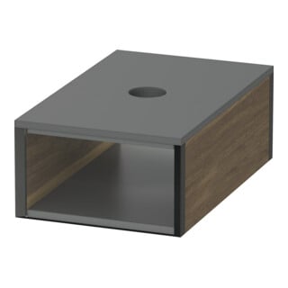 Duravit Box XSquare 10x16 cm, vis pour panneaux, noyer massif