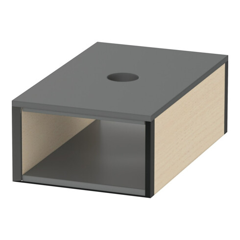 Duravit Box XSquare 10x16cm, f Spanplattenschraube, mit Deckel, Ahorn massiv