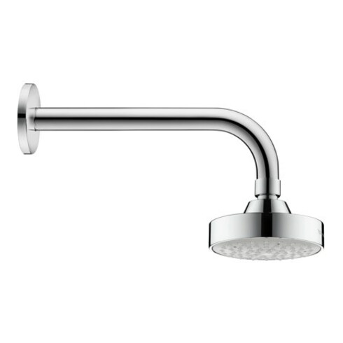 Duravit Bras de douche 210 mm, chromé, coudé, montage mural, rosace ronde