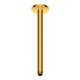 Duravit Bras de douche 300 mm, or poli, raccord plafond, rond-1