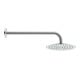 Duravit Bras de douche 410 mm, chromé, courbé, mural, rosace ronde-4