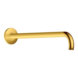 Duravit Bras de douche 410 mm, chromé poli, coudé, fixation murale, rosace ronde