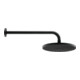 Duravit Bras de douche 410 mm, noir mat, coudé, fixation murale, rosace ronde-4