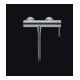 Duravit Brause-Einhebelmischer Circle AP, Wandmontage, chrom-1