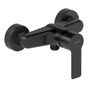 Duravit Brause-Einhebelmischer D-Code AP, Keramikmischsystem, schwarz matt