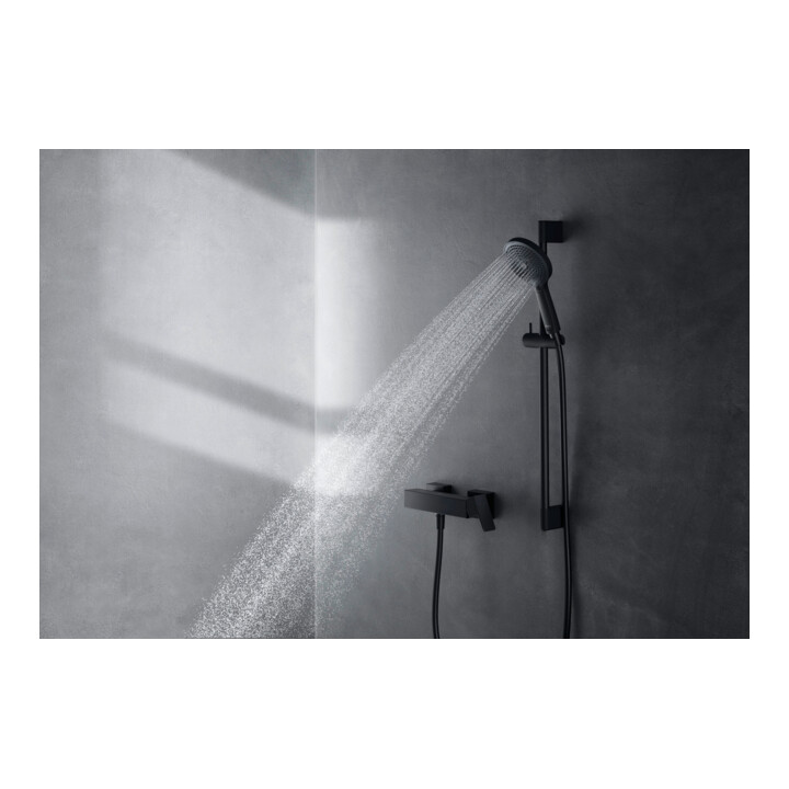 Duravit Brause-Einhebelmischer Manhattan AP, Wandmontage, schwarz matt
