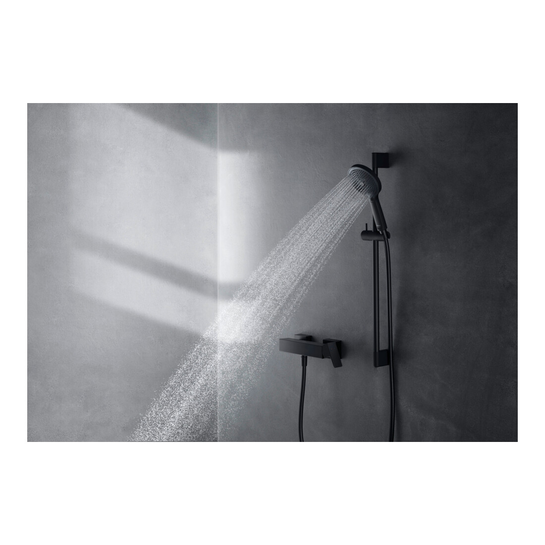 Duravit Brause-Einhebelmischer Manhattan AP, Wandmontage, schwarz matt