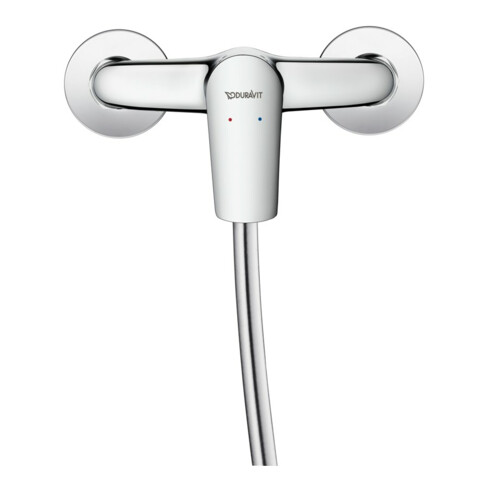 Duravit Brause-Einhebelmischer No. 1 AP, Wandmontage, chrom