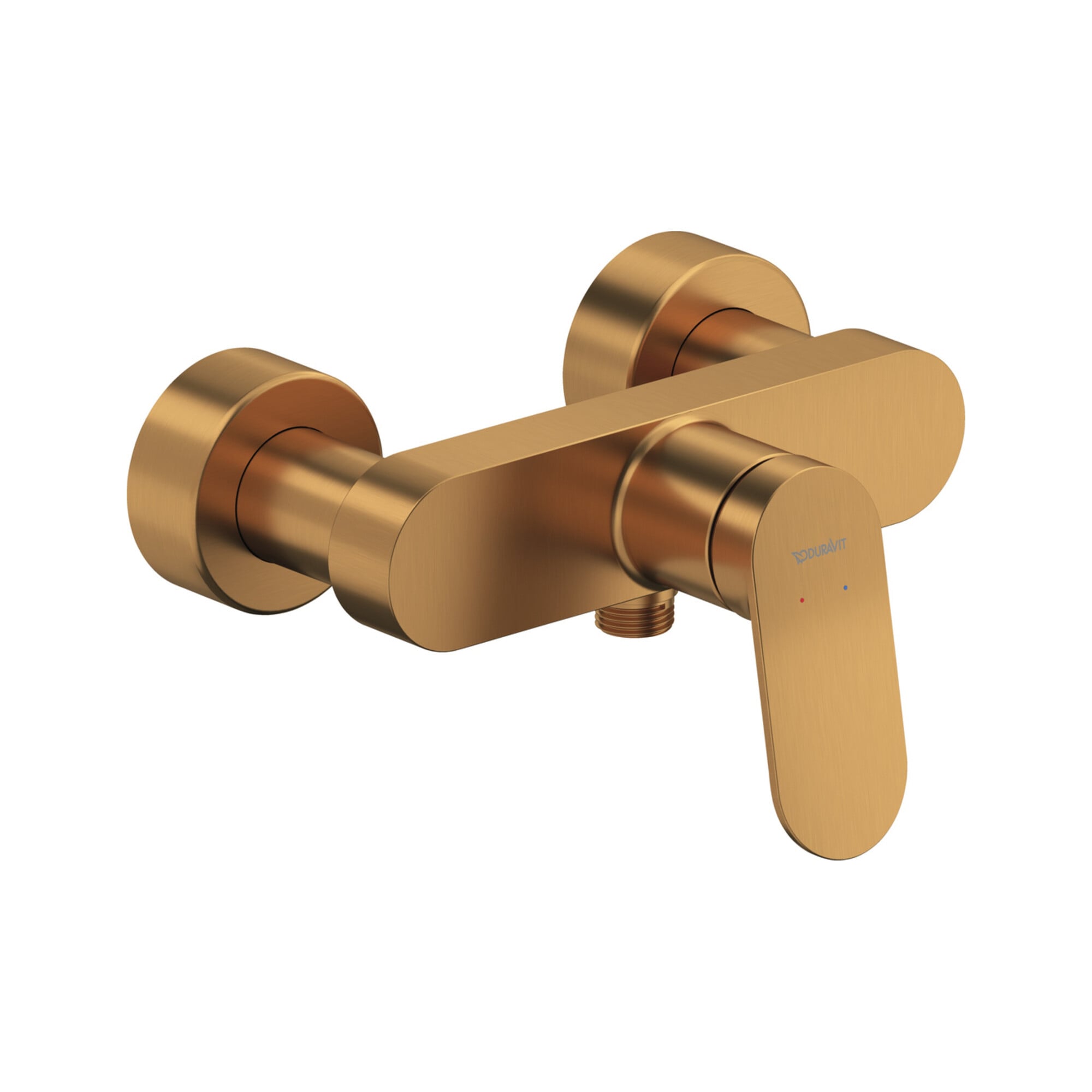 Duravit Brause-Einhebelmischer Wave AP, Bronze gebürstet