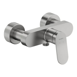 Duravit Brause-Einhebelmischer Wave AP, Edelstahl gebürstet