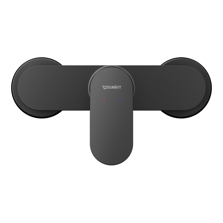 Duravit Brause-Einhebelmischer Wave AP, schwarz matt