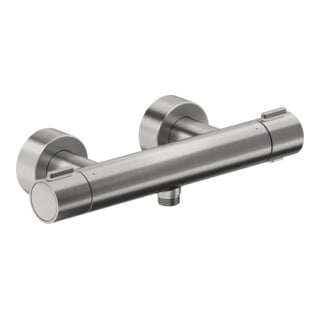Duravit Brause-Thermostat 1000 AP, Edelstahl gebürstet