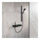 Duravit Brause-Thermostat AP, 1 Verbraucher, schwarz matt