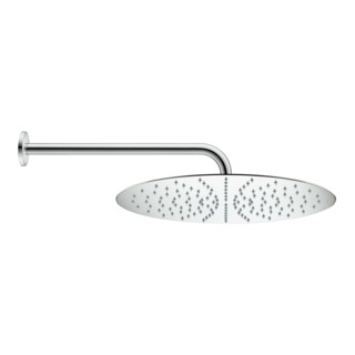 Duravit Brausearm 410mm, chr, geb., Wandmont., Ros. rund