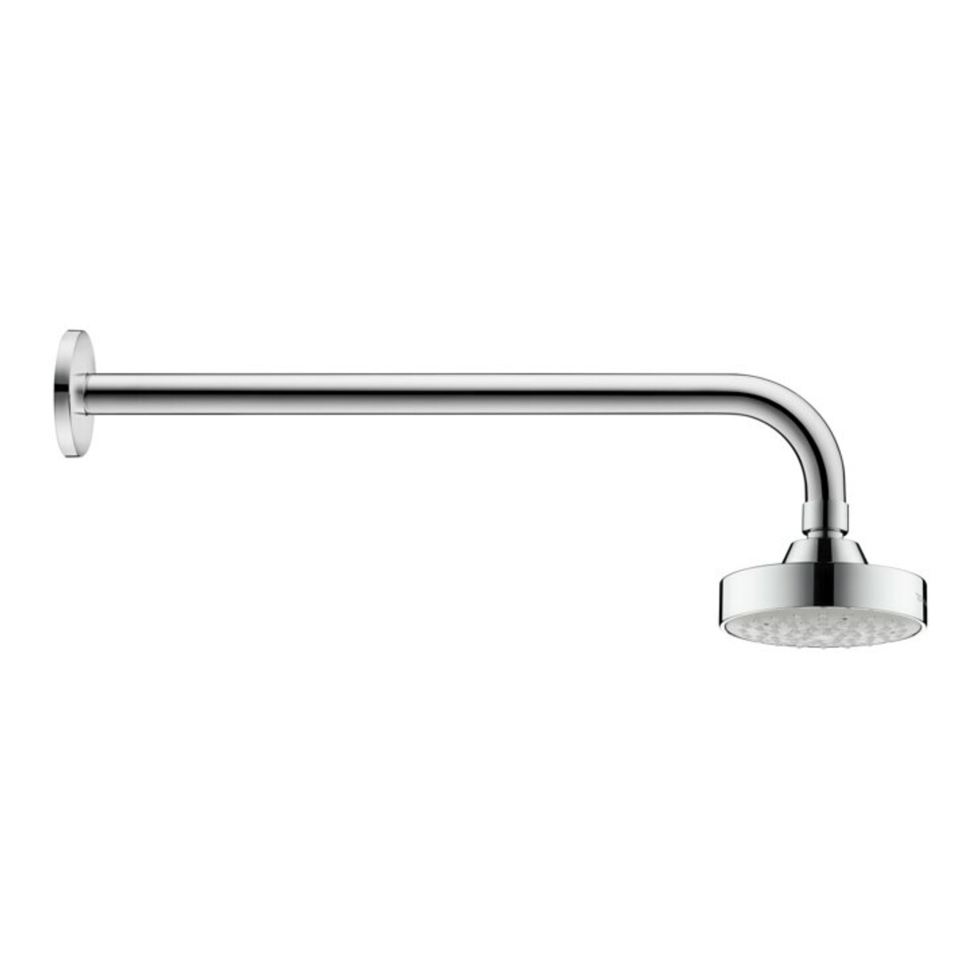 Duravit Brausearm 410mm, chr, geb., Wandmont., Ros. rund