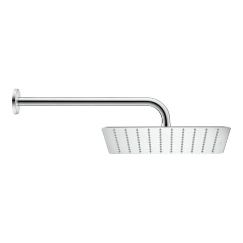Duravit Brausearm 410mm, chr, geb., Wandmont., Ros. rund