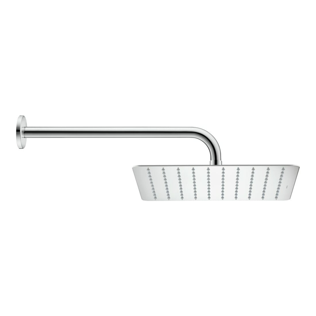 Duravit Brausearm 410mm, chr, geb., Wandmont., Ros. rund