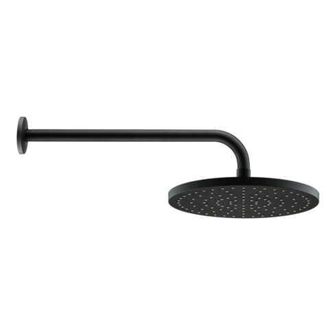Duravit Brausearm 410mm, sw m, geb., Wandmont., Ros. rund